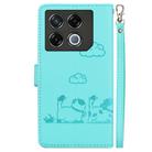 For Infinix GT 20 Pro 5G Cute Cats RFID Leather Phone Case(Green) - 3