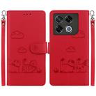 For Infinix GT 20 Pro 5G Cute Cats RFID Leather Phone Case(Red) - 1