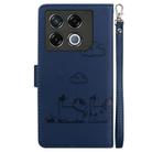For Infinix GT 20 Pro 5G Cute Cats RFID Leather Phone Case(Blue) - 3
