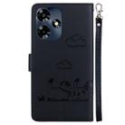 For Infinix Hot 30 4G Cute Cats RFID Leather Phone Case(Black) - 3