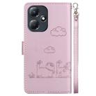 For Infinix Hot 30 Play Cute Cats RFID Leather Phone Case(Rose Gold) - 3