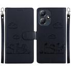 For Infinix Hot 30 Play Cute Cats RFID Leather Phone Case(Black) - 1