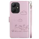 For Infinix Hot 30i Cute Cats RFID Leather Phone Case(Rose Gold) - 3