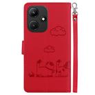 For Infinix Hot 30i Cute Cats RFID Leather Phone Case(Red) - 3