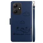 For Infinix Hot 30i Cute Cats RFID Leather Phone Case(Blue) - 3