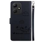 For Infinix Hot 30i Cute Cats RFID Leather Phone Case(Black) - 3