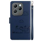 For Infinix Hot 40 / 40 Pro Cute Cats RFID Leather Phone Case(Blue) - 3