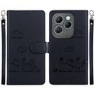 For Infinix Hot 40 / 40 Pro Cute Cats RFID Leather Phone Case(Black) - 1