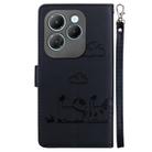For Infinix Hot 40 / 40 Pro Cute Cats RFID Leather Phone Case(Black) - 3