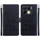 For Infinix Note 40 Pro 5G / 4G Cute Cats RFID Leather Phone Case(Black) - 1