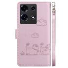 For Infinix Note 30 5G / 4G Cute Cats RFID Leather Phone Case(Rose Gold) - 3