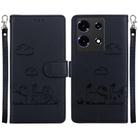 For Infinix Note 30 5G / 4G Cute Cats RFID Leather Phone Case(Black) - 1