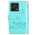 For Infinix Note 30 Pro Cute Cats RFID Leather Phone Case(Green) - 3