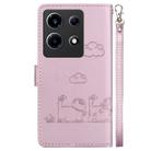For Infinix Note 30 VIP Cute Cats RFID Leather Phone Case(Rose Gold) - 3