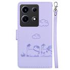 For Infinix Note 30 VIP Cute Cats RFID Leather Phone Case(Purple) - 3