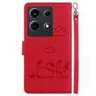 For Infinix Note 30 VIP Cute Cats RFID Leather Phone Case(Red) - 3
