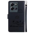 For Infinix Note 30i Cute Cats RFID Leather Phone Case(Black) - 3
