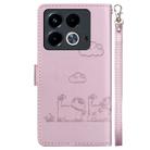 For Infinix Note 40 4G Cute Cats RFID Leather Phone Case(Rose Gold) - 3