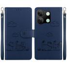 For Infinix Smart 7 HD Cute Cats RFID Leather Phone Case(Blue) - 1
