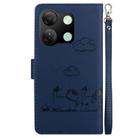 For Infinix Smart 7 HD Cute Cats RFID Leather Phone Case(Blue) - 3