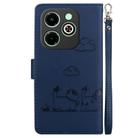 For Infinix Smart 8 / 8 HD / Hot 40i Cute Cats RFID Leather Phone Case(Blue) - 3
