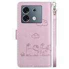 For Infinix Zero 30 5G Cute Cats RFID Leather Phone Case(Rose Gold) - 3