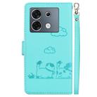 For Infinix Zero 30 5G Cute Cats RFID Leather Phone Case(Green) - 3