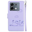 For Infinix Zero 30 5G Cute Cats RFID Leather Phone Case(Purple) - 3