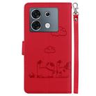 For Infinix Zero 30 5G Cute Cats RFID Leather Phone Case(Red) - 3