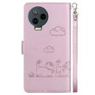 For Infinix Note 12 Pro 4G / Note 12 Cute Cats RFID Leather Phone Case(Rose Gold) - 3