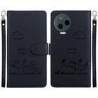 For Infinix Note 12 Pro 4G / Note 12 Cute Cats RFID Leather Phone Case(Black) - 1