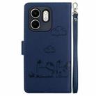 For Infinix Hot 50i / Smart 9 Cute Cats RFID Leather Phone Case(Blue) - 3