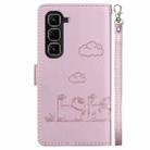 For Infinix Hot 50 Pro 4G Cute Cats RFID Leather Phone Case(Rose Gold) - 3