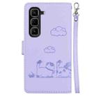 For Infinix Hot 50 Pro 4G Cute Cats RFID Leather Phone Case(Purple) - 3
