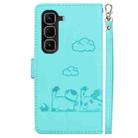 For Infinix Hot 50 Pro+ 4G Cute Cats RFID Leather Phone Case(Green) - 3