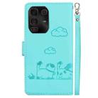 For Infinix Note 50 Pro+ Cute Cats RFID Leather Phone Case(Green) - 3