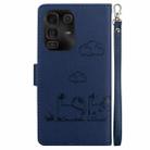 For Infinix Note 50 Pro+ Cute Cats RFID Leather Phone Case(Blue) - 3