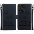For Infinix Note 50 Pro+ Cute Cats RFID Leather Phone Case(Black) - 1