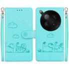 For Infinix Zero 40 4G / 5G Cute Cats RFID Leather Phone Case(Green) - 1