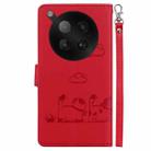 For Infinix Zero 40 4G / 5G Cute Cats RFID Leather Phone Case(Red) - 3