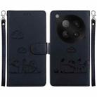 For Infinix Zero 40 4G / 5G Cute Cats RFID Leather Phone Case(Black) - 1
