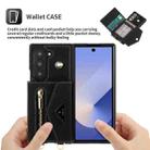 For Samsung Galaxy Z Fold6 POLA Grid Texture Multi-Card Slots Zipper Wallet Phone Case(Black) - 3