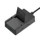 CY-PC03 50W 2 Type-C 2 USB Multi Ports Sharing Travel Charger, Plug:EU Plug(Black) - 1