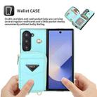 For Samsung Galaxy Z Fold6 POLA Multi-Card Slots Zipper Wallet Phone Case(Blue) - 3