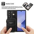 For Samsung Galaxy Z Fold6 POLA Multi-Card Slots Zipper Wallet Phone Case(Black) - 3