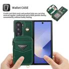 For Samsung Galaxy Z Fold6 POLA Multi-Card Slots Zipper Wallet Phone Case(Green) - 3