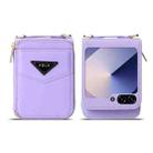 For Samsung Galaxy Z Flip6 POLA Multi-Card Slots Zipper Wallet Phone Case(Purple) - 2