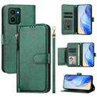 For HMD Pulse / Pulse+ / Pulse Pro Multi-Card Slots Zipper Wallet Leather Phone Case(Green) - 1