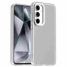 For Samsung Galaxy S24 FE 5G Candy PC Hybrid TPU Shockproof Phone Case(White) - 1