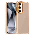 For Samsung Galaxy S24 FE 5G Candy PC Hybrid TPU Shockproof Phone Case(Orange) - 1
